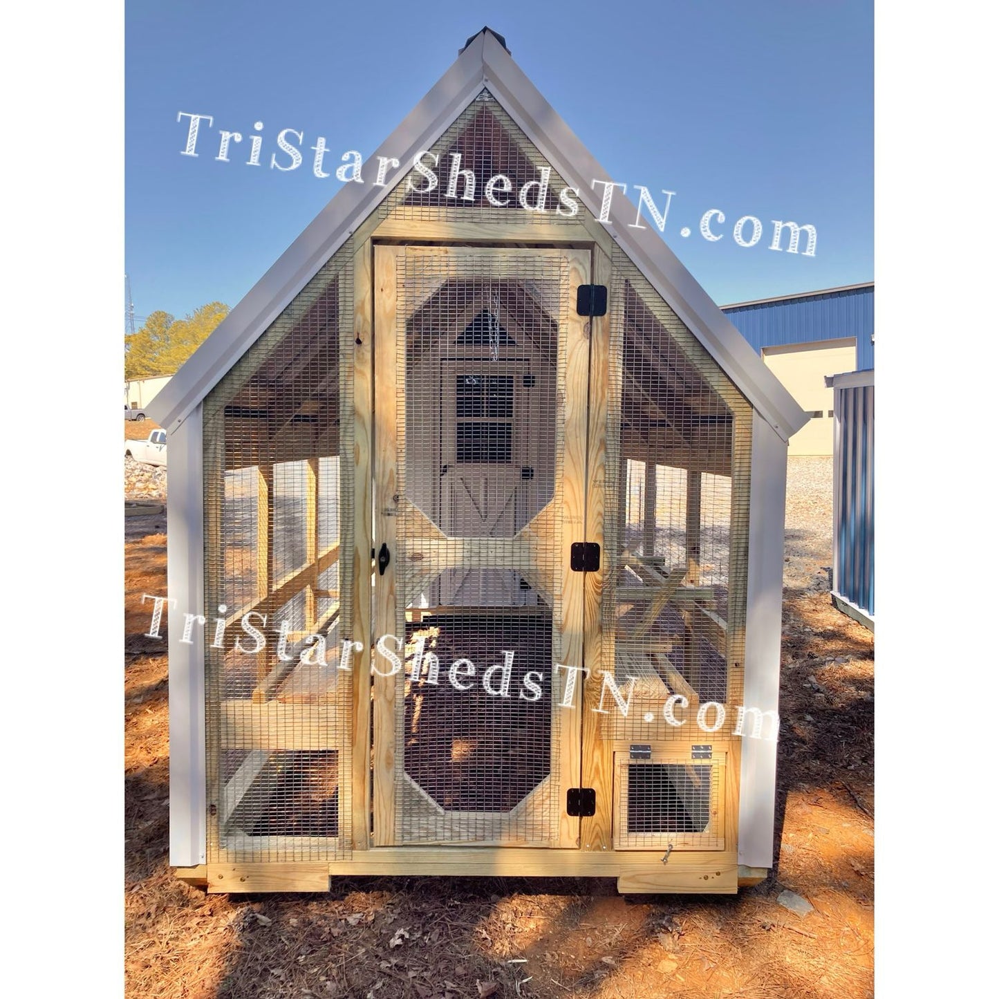ECONO DUO 6x18 COOP AND 6x8 GOAT SHED. (SKU 1275)