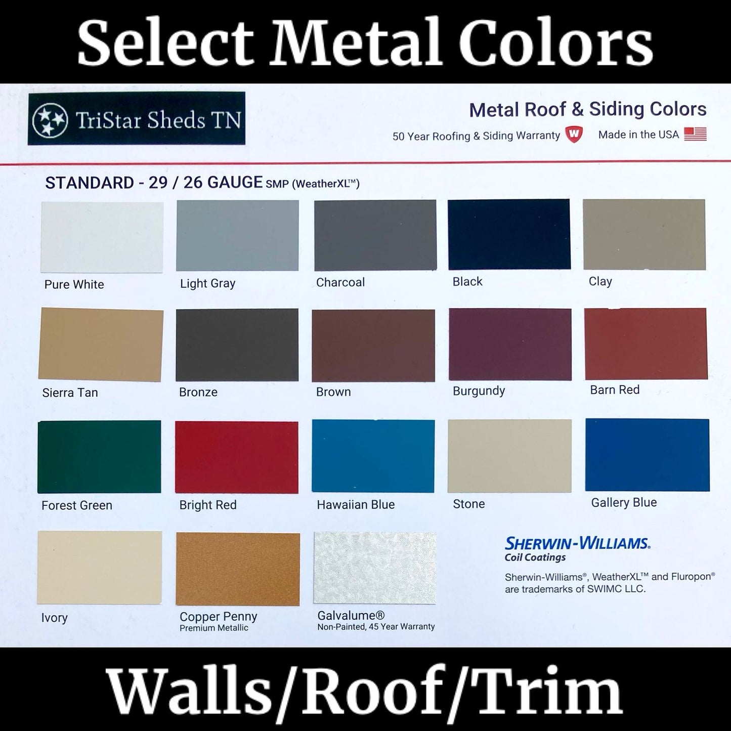 8x12 ECONO Ranger Coop. Metal Skirting (SKU 1202)