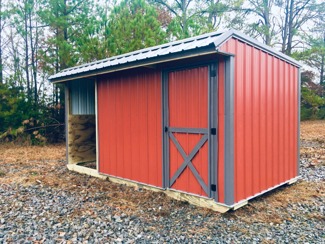 8x15 Tiny Barn With Gate (SKU 2355)
