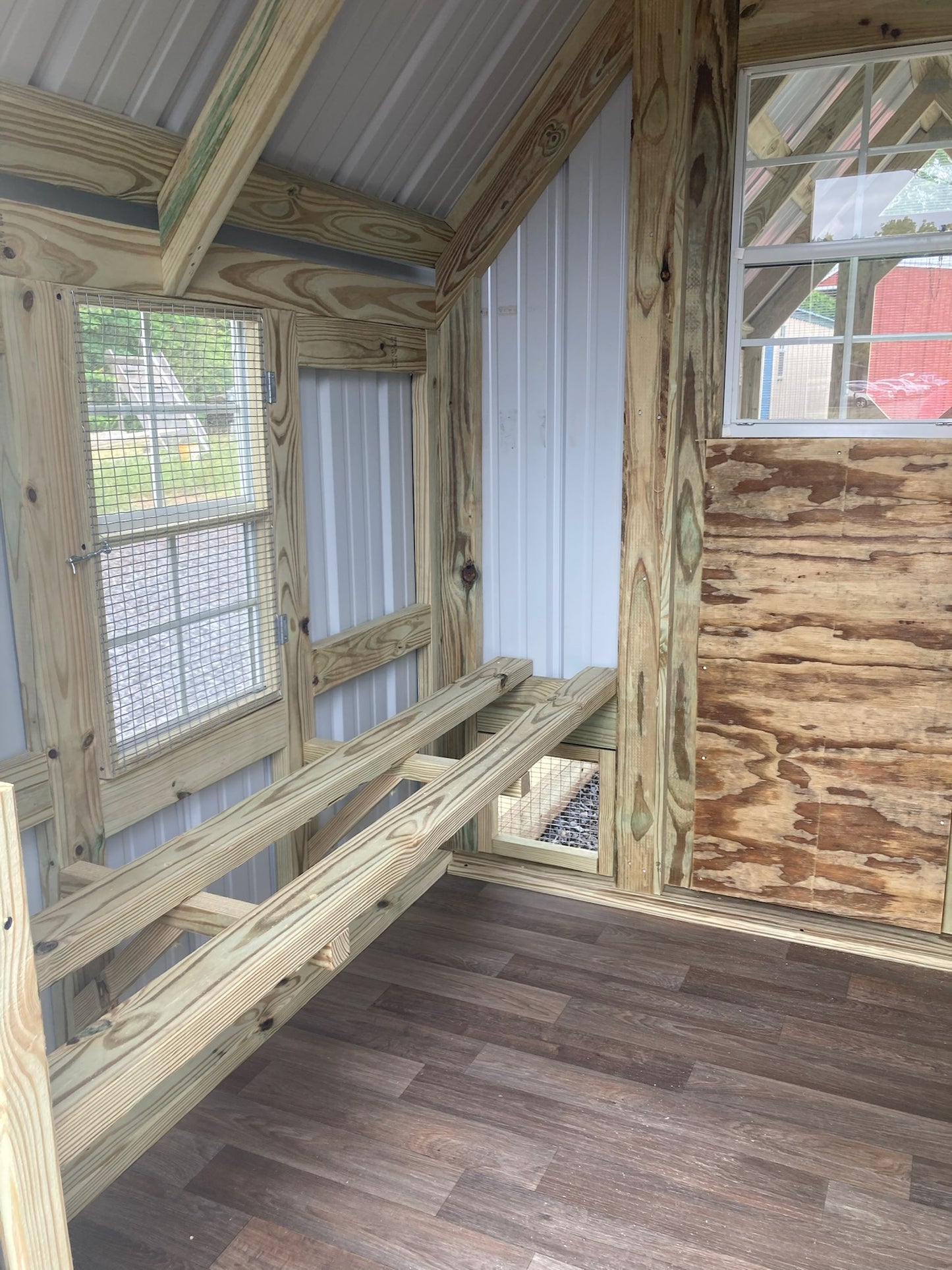 DELUXE DUO 6x18 Coop And 8x15 Greenhouse