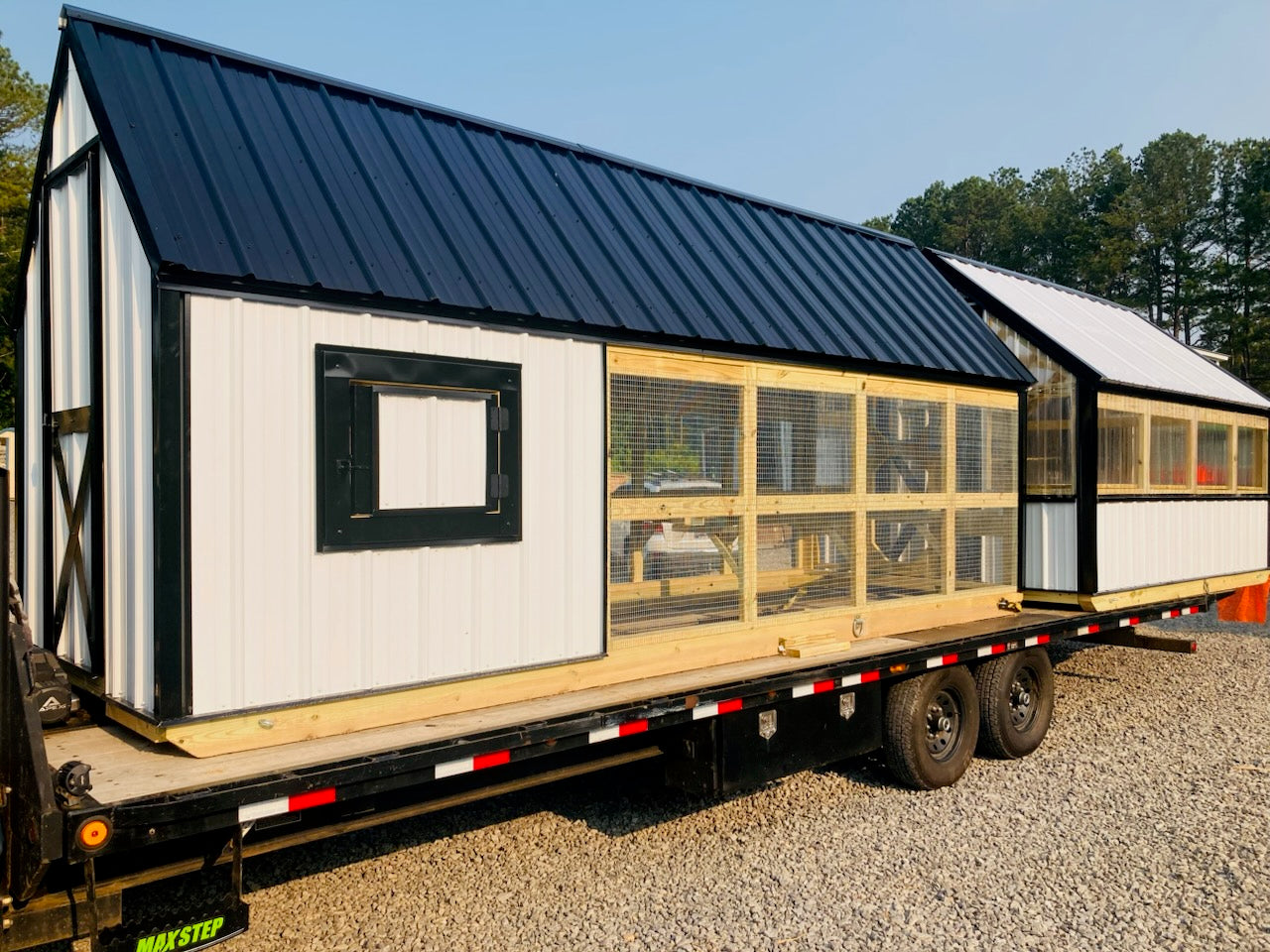 DELUXE DUO 6x18 Coop And 8x15 Greenhouse