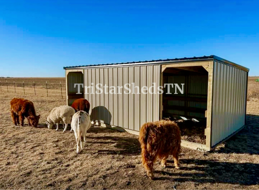 ECONO 8x18x7 Split Entry Shed (SKU 1210)