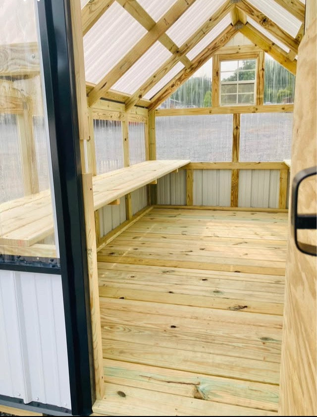 DELUXE DUO 6x18 Coop And 8x15 Greenhouse