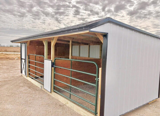 10x24x8 TWO STALL BARN With Tackroom (SKU 1299)