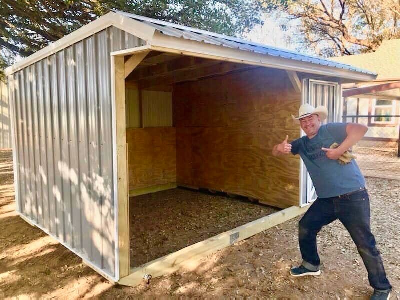 10x15x8 RUN IN SHED With Tackroom (SKU 1214)