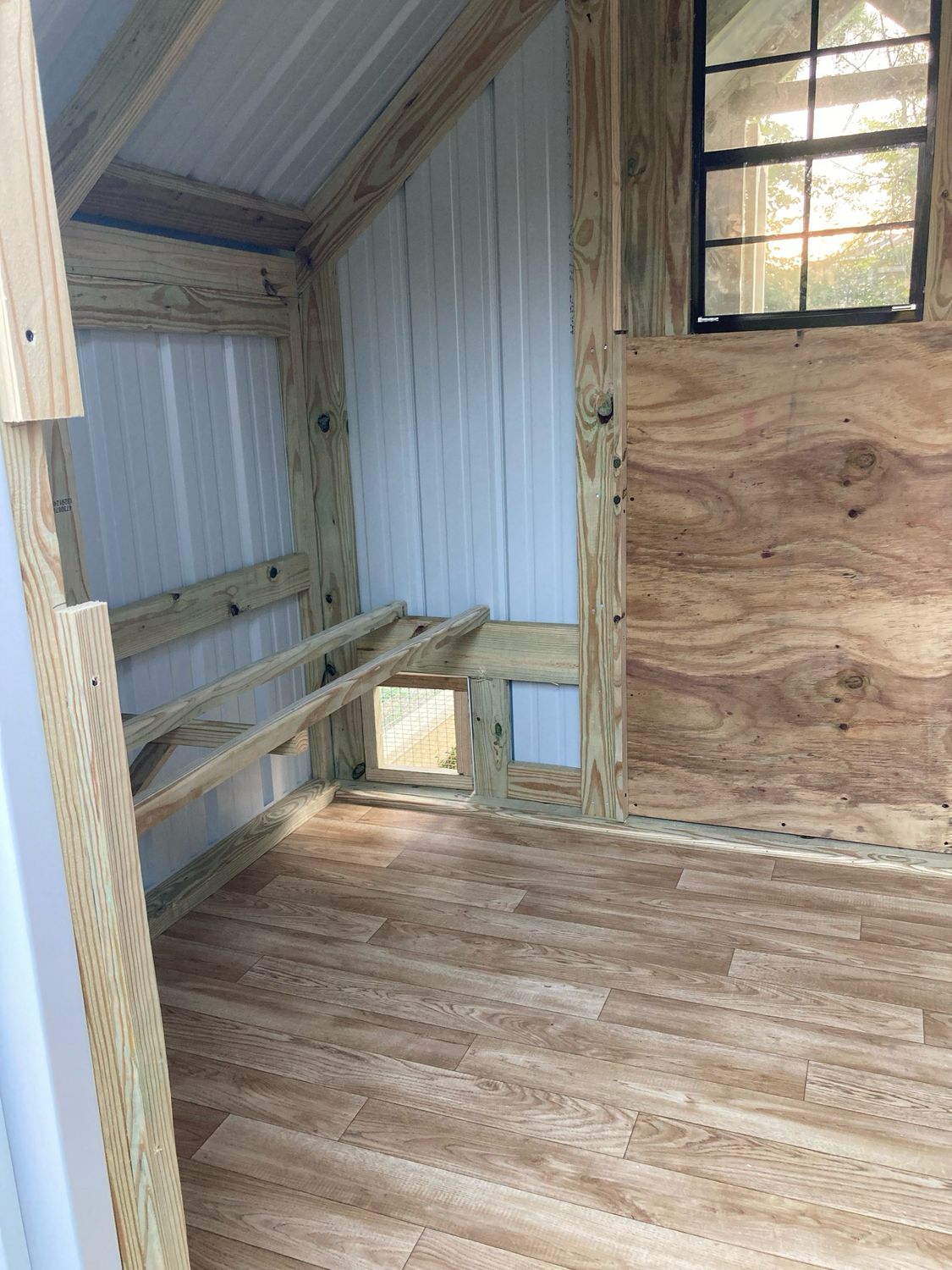 DELUXE DUO DEAL 6x18 COOP AND 6x8 GOAT SHED. With Coop Flooring (SKU 3359)