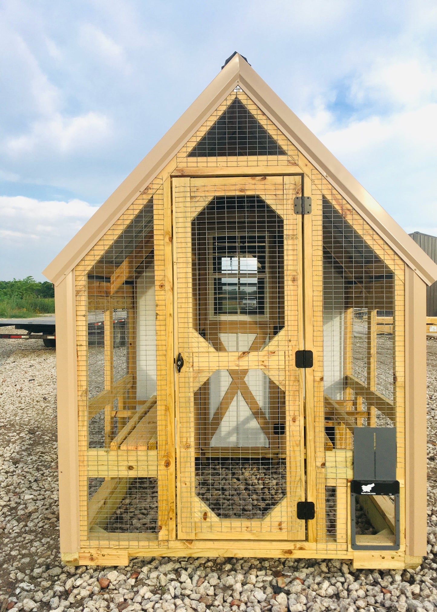 DELUXE DUO 6x18 GREENHOUSE AND 6x12 COOP (SKU 1278)