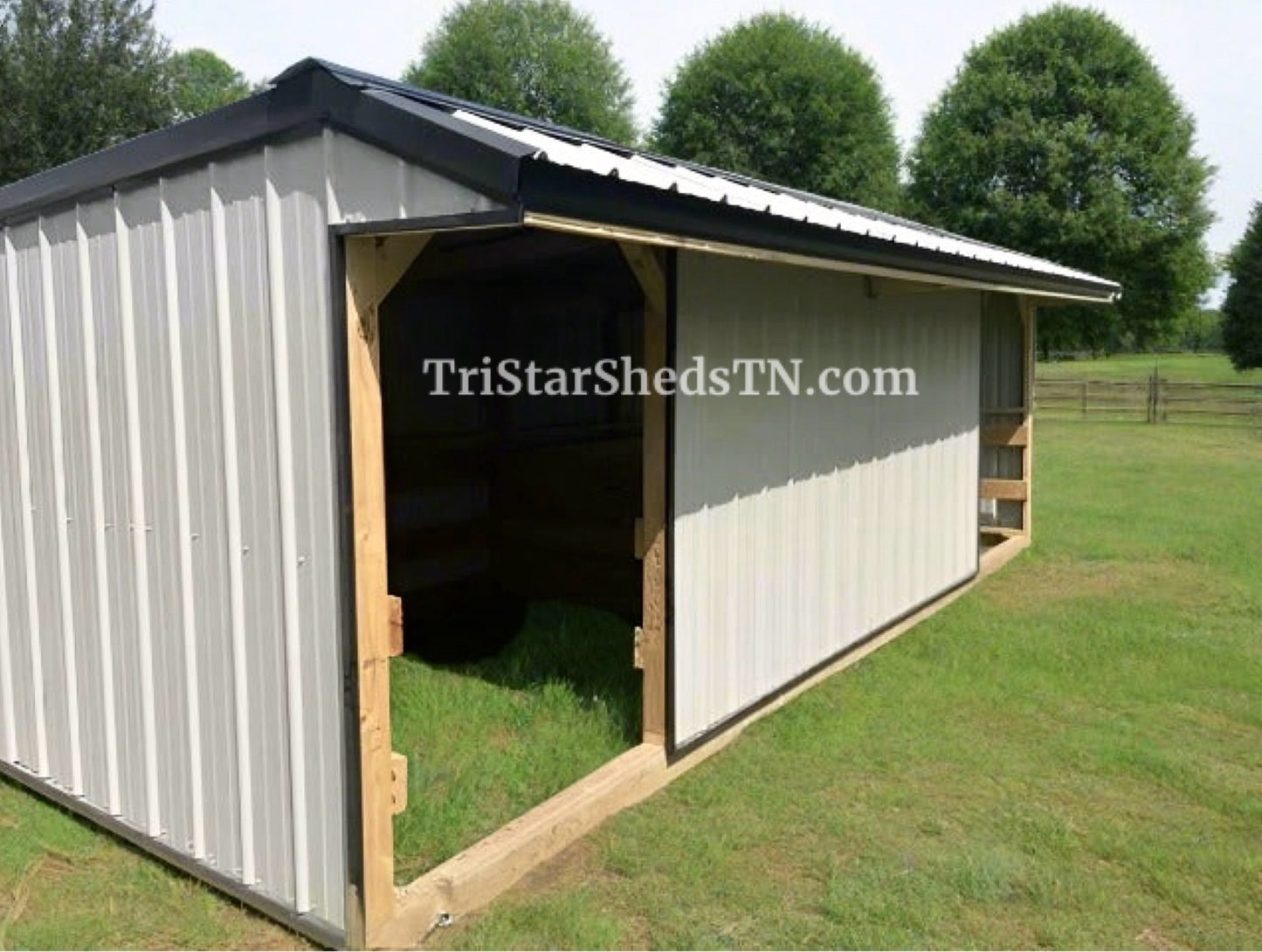 8x18x7 Split Entry Run In Shed (SKU 1203)