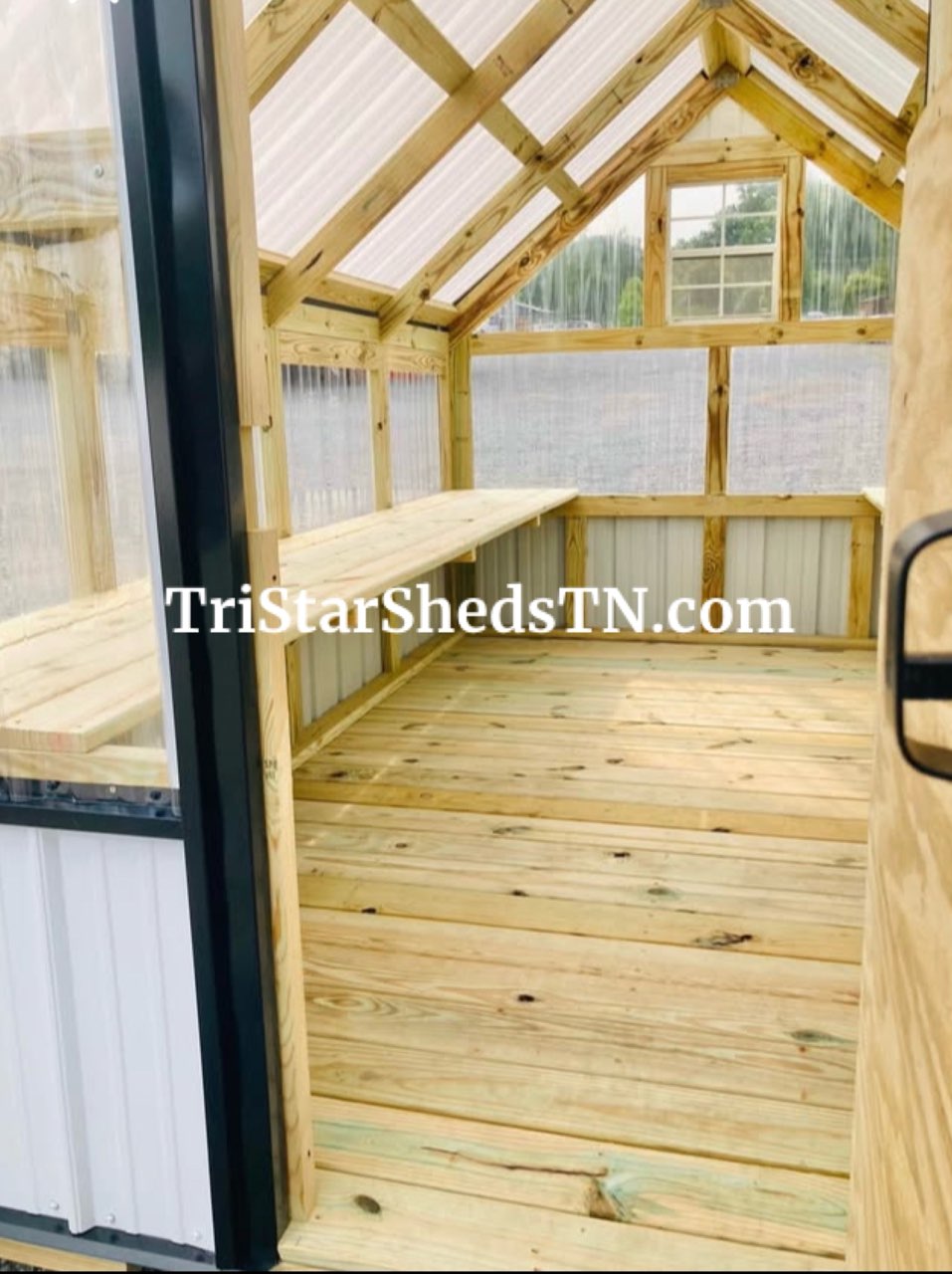 8x12 Greenhouse With Deck Flooring (SKU 5011)