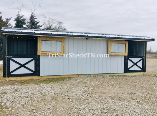 8x24 DELUXE SPLIT ENTRY SHED (SKU 2795)