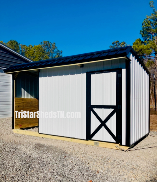 8x15 Tiny Barn With Gate (SKU 2355)