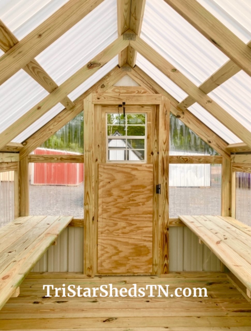 8x12 Greenhouse With Deck Flooring (SKU 5011)