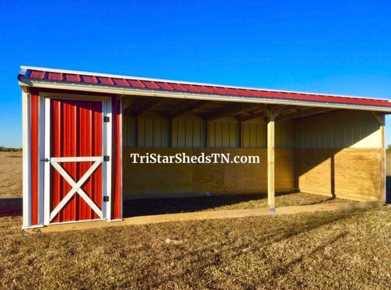 10x24 LOAFING SHED With Tackroom (SKU 1104)