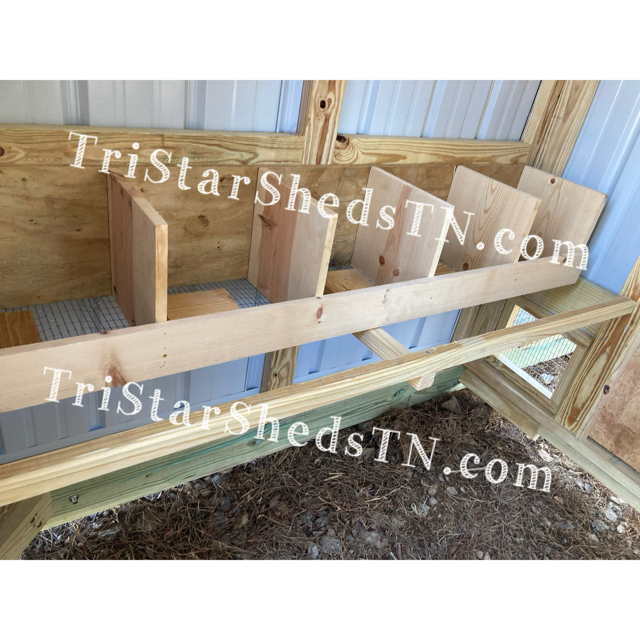 ECONO DUO  6x18 COOP AND 6x8 GOAT SHED.  (SKU 1275)