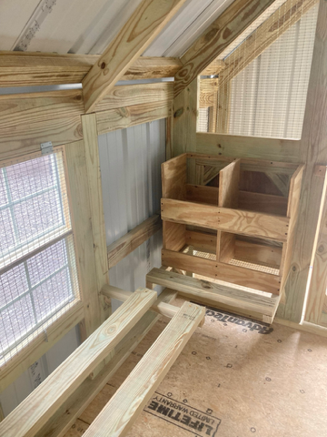 Custom 8x12 Deluxe Chicken Coop