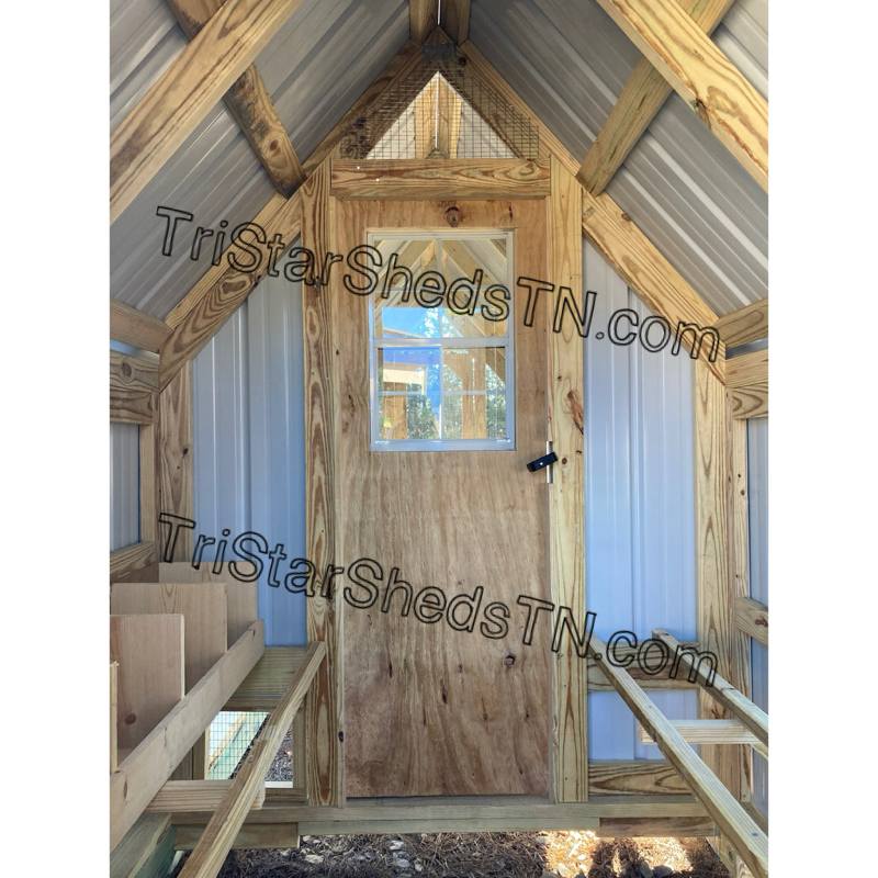 ECONO DUO  6x18 COOP AND 6x8 GOAT SHED.  (SKU 1275)